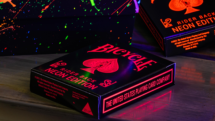 (image for) Bicycle Star-Fire Pink Neon Playing Cards - Click Image to Close