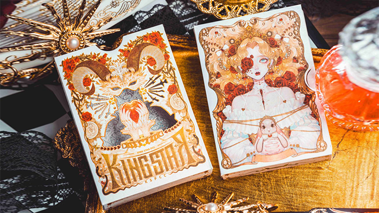 (image for) Silence V3 (White) Playing Cards by KING STAR - Click Image to Close