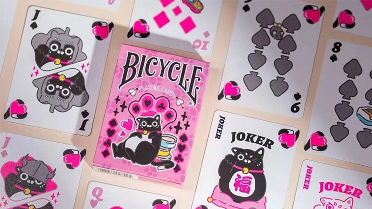(image for) Bicycle Cat (Pink) Playing Cards by US Playing Card Co. - Click Image to Close
