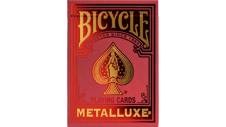 (image for) Bicycle Metalluxe Red Playing Cards by US Playing Card Co.