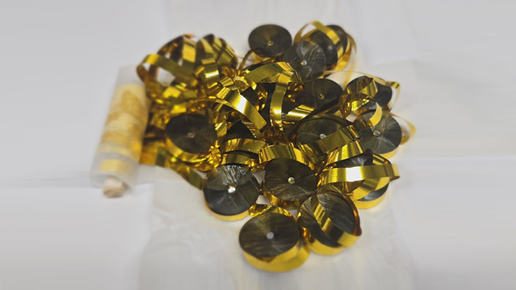(image for) Kabuki Streamer (big) Metallic Gold by JL Magic - Click Image to Close