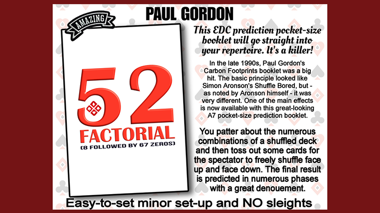 (image for) 52 Factorial by Paul Gordon - Click Image to Close