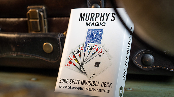 (image for) SURE SPLIT Invisible Deck Bicycle (Blue) by Murphy's Magic