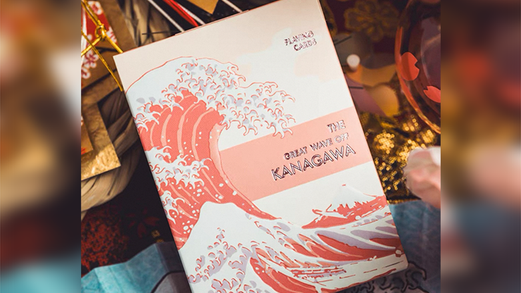 (image for) The Great Wave off Kanagawa V3 (Autumn Maple / Peachy Pink) Playing Cards