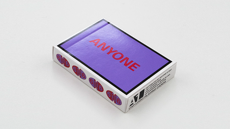 (image for) Purple/Red Cap Logo ANYONE Playing Cards