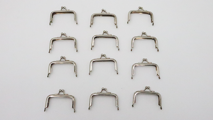 (image for) Purse Frames (Silver, 12 in one pack) Goshman