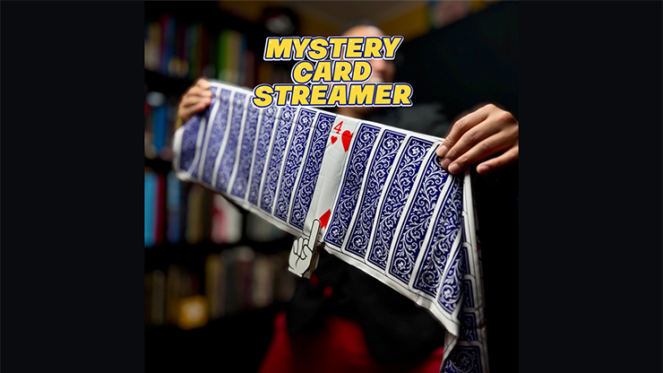 (image for) Mystery Card Streamer (Blue 4 of Hearts) by PlayTime Magic DEFMA
