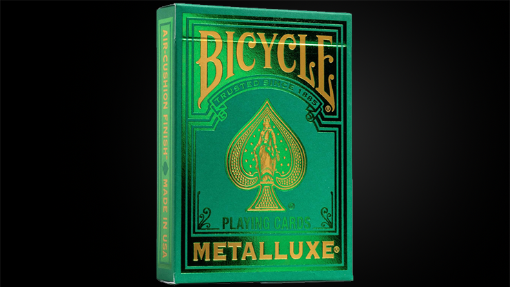 (image for) Bicycle Metalluxe Green Playing Cards by US Playing Card Co.