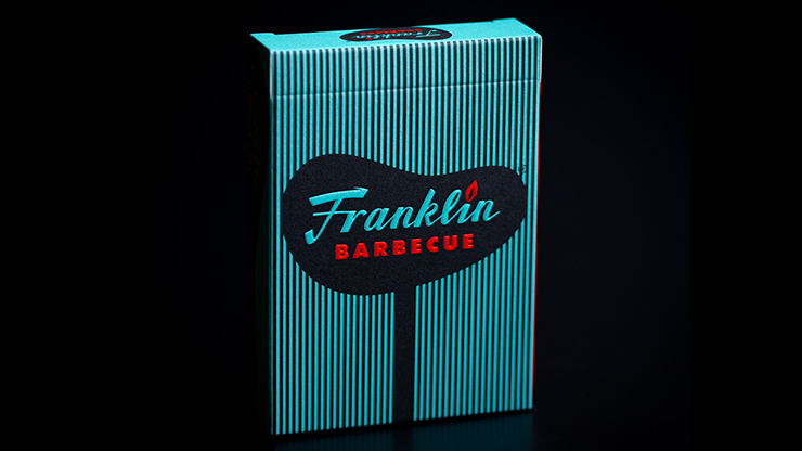 (image for) FRANKLIN BBQ RETRO BLACK PLAYING CARDS