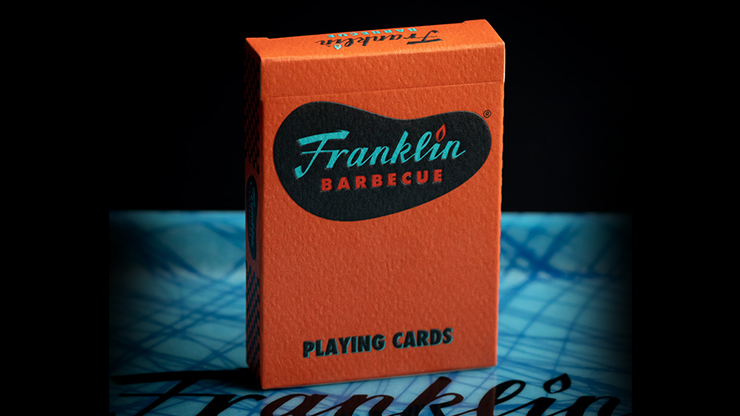 (image for) FRANKLIN BBQ CLASSIC ORANGE PLAYING CARDS
