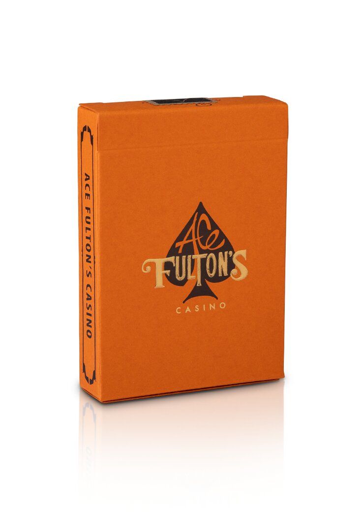 (image for) Ace Fulton's Casino, Vintage Back - Orange Playing Cards by Art of Play