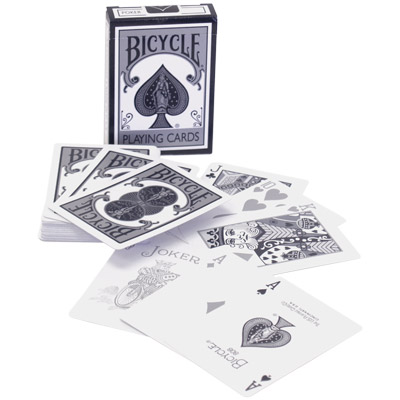 Black And White Poker Deck (Bicycle) by U.S. Playing Card Company - Trick