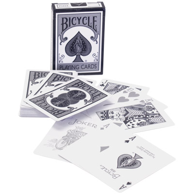 (image for) Black And White Poker Deck (Bicycle) by U.S. Playing Card Company - Trick - Click Image to Close