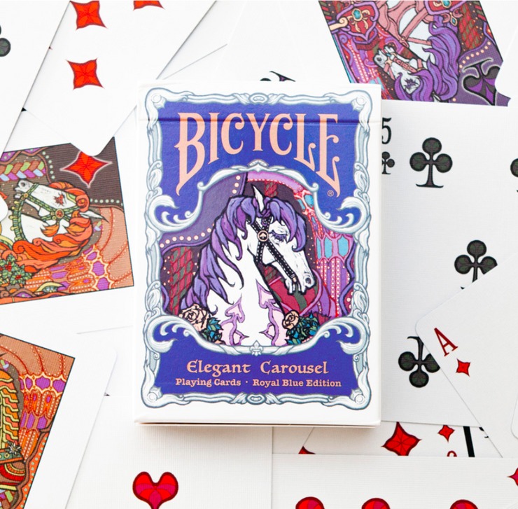 (image for) Bicycle Elegant Carousel (Blue) Playing Cards