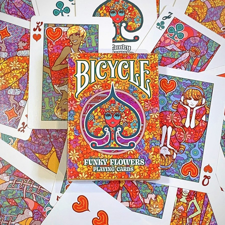 (image for) Bicycle Funky Flowers Playing Cards