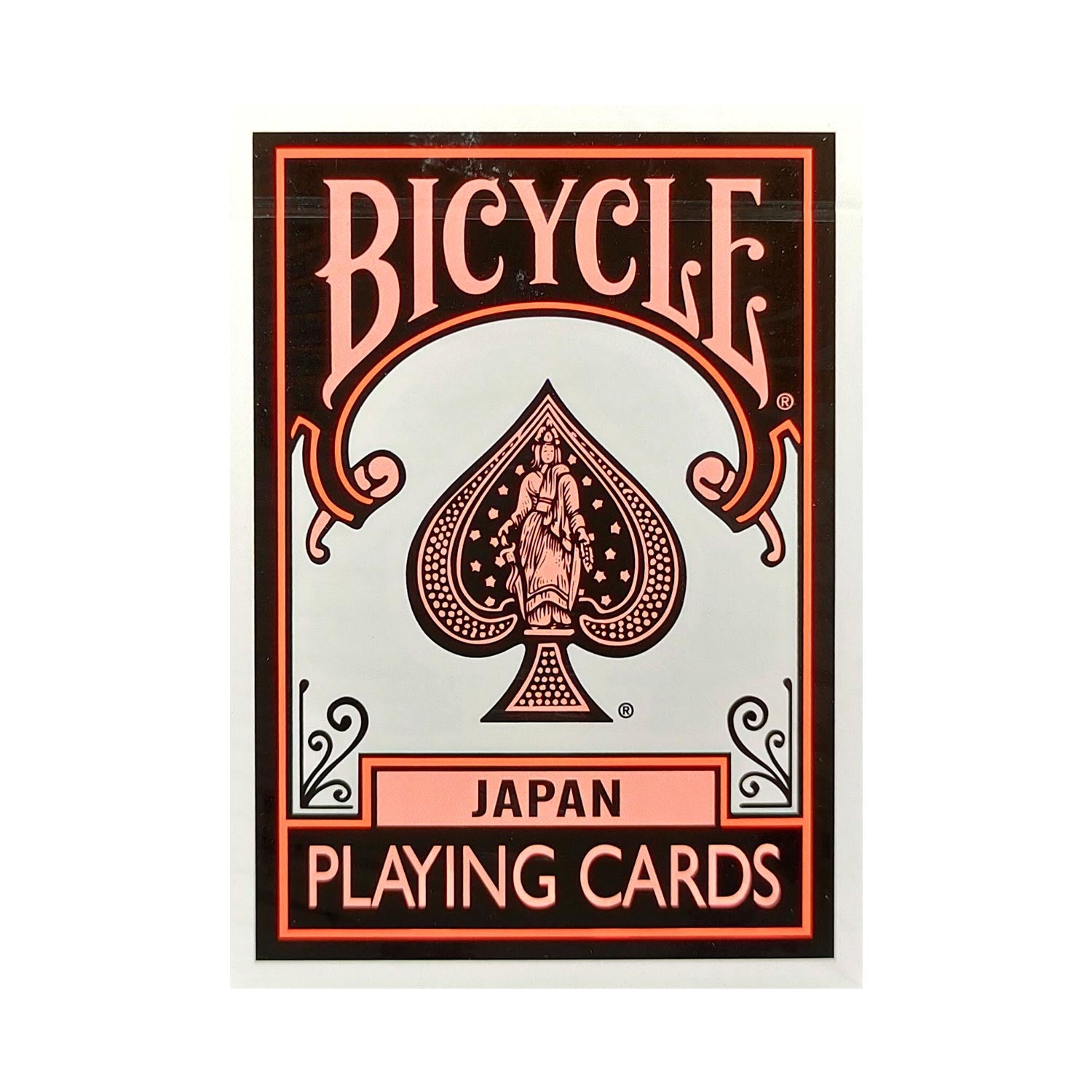 (image for) Bicycle Japan Black Orange Playing Cards