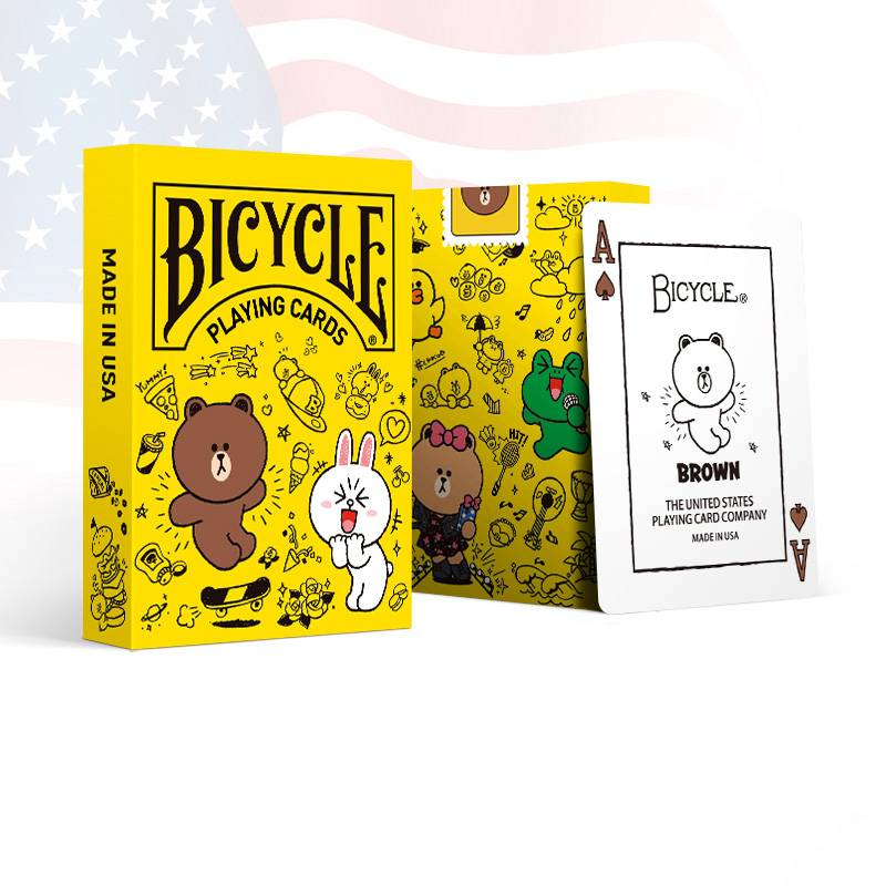 (image for) Bicycle Line Friends Doodle Playing Cards
