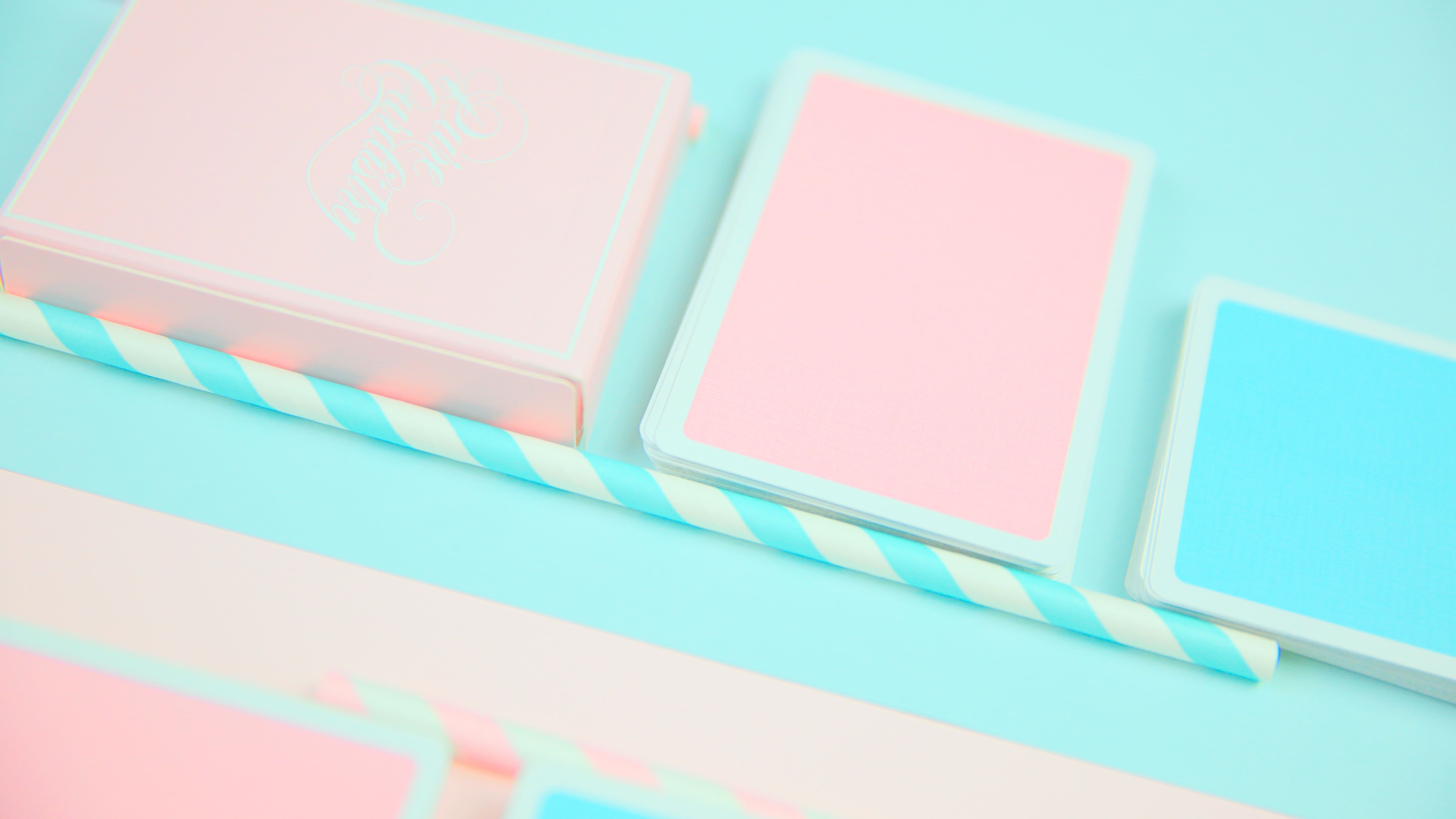 (image for) Pure Cardistry (Pink) Bordered Double Back Playing Cards