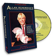 (image for) Advanced Card Control Series Vol 4: Flourishes, Lifts, and Changes by Allan Ackerman - DVD