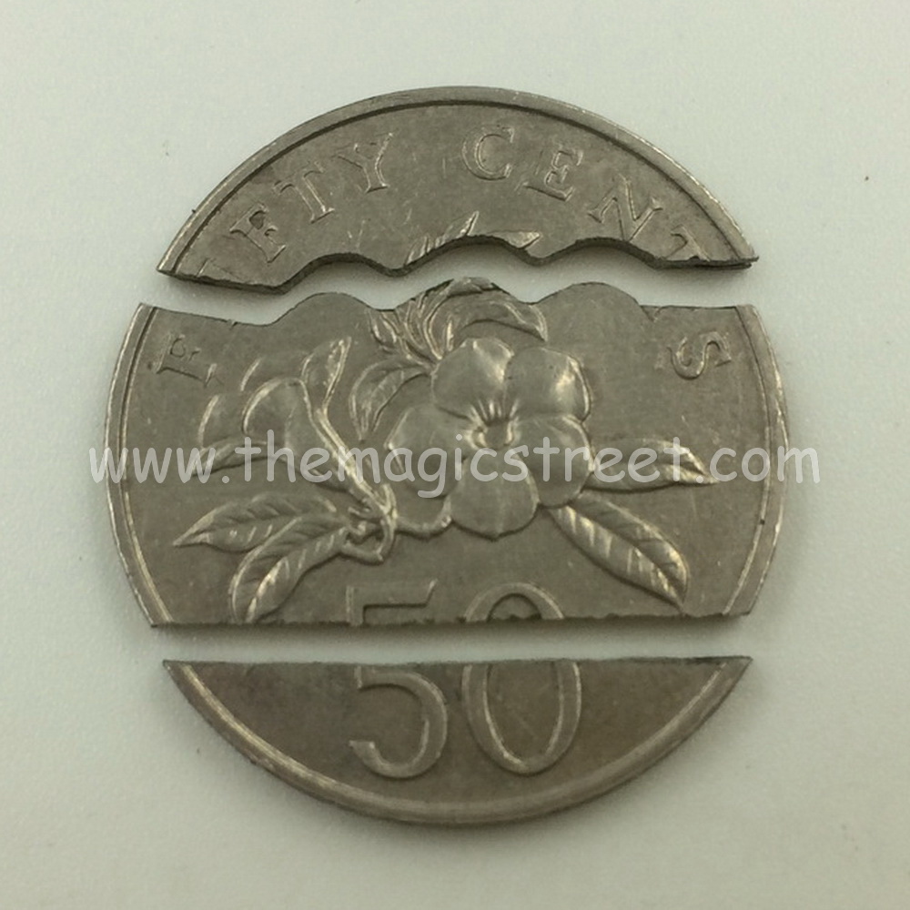 (image for) Folding + Bite Coin 50 Cent Singapore