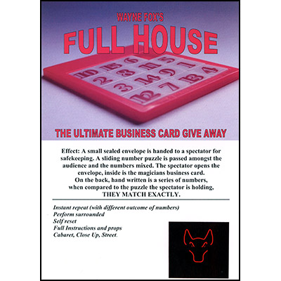 (image for) Full House by Wayne Fox - Trick