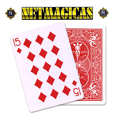 (image for) Jumbo (RED) 15 of Diamonds by Netmagicas - Trick