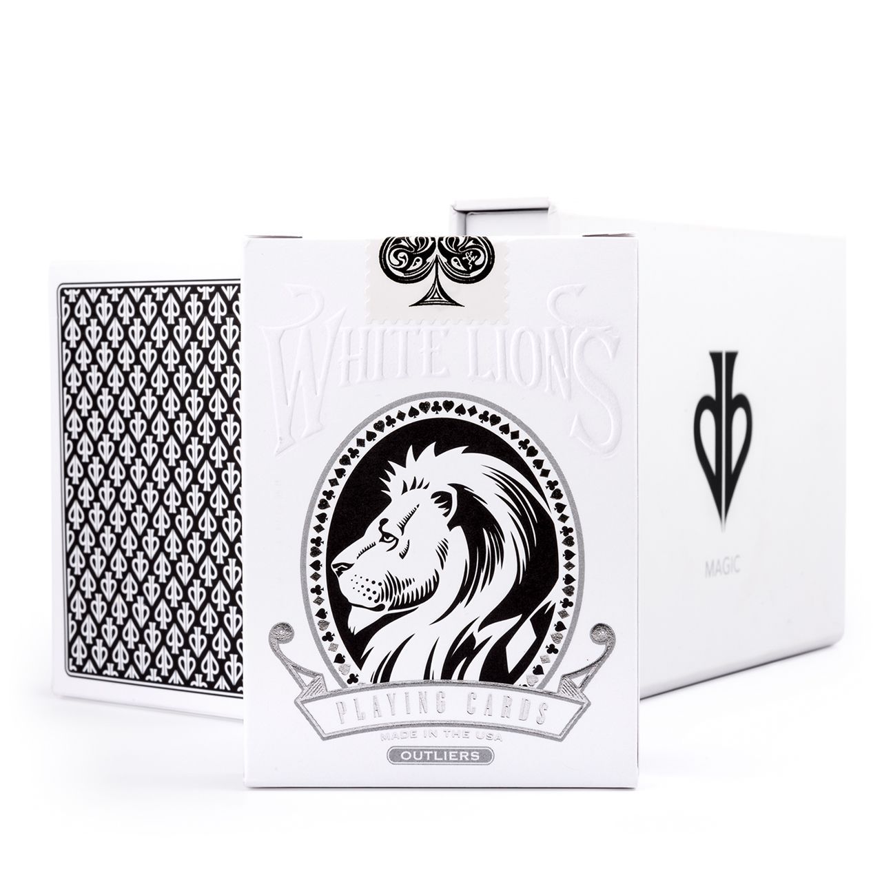 David Blaine White Lions Playing Cards Deck Tour Edition Reversed 