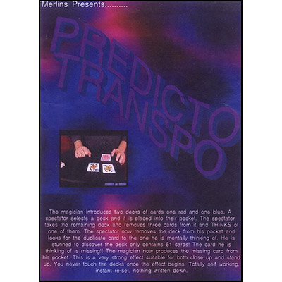 (image for) Predicto Transpo by Merlins Magic - Trick