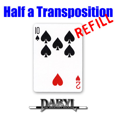 (image for) REFILL Half A Transposition (RED Back - 2H/10S) by Daryl - Trick