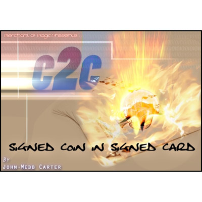 (image for) Signed Coin To Signed Card by John-Webb Carter - Trick