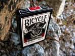 (image for) Bicycle Black Tiger Deck - White Pips (UV500) Playing Cards - Click Image to Close
