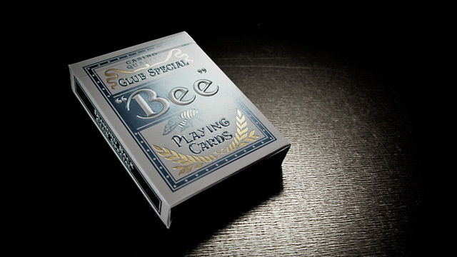 (image for) Bee Titanium Edition (Steel Blue) Playing Cards - Click Image to Close