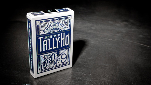 (image for) Tally-Ho Circle Back Titanium Edition (Steel Blue) Playing Cards - Click Image to Close