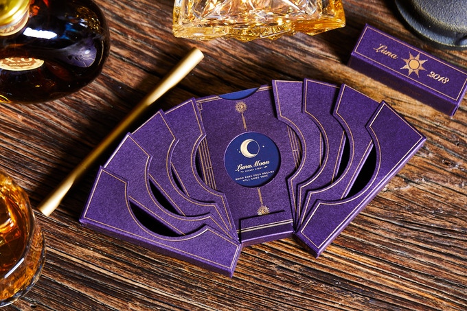 (image for) Limited Edition Violet Luna Moon Playing Card Deluxe Set by Bocopo - Click Image to Close