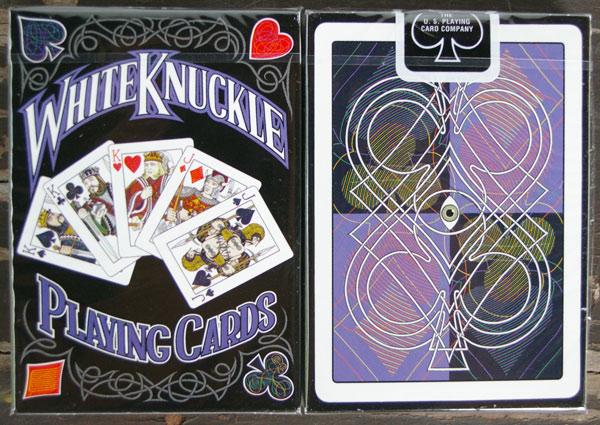 (image for) White Knuckle Playing Cards (3-10 Blue Back) - Click Image to Close
