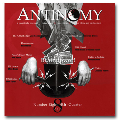 (image for) Antinomy Magazine #8 - Book - Click Image to Close