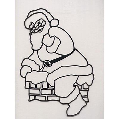 (image for) Instant Art insert (Santa in Chimney)by Ickle Pickle Magic - Trick - Click Image to Close