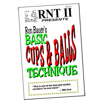 (image for) Basic Cups & Balls Technique book - Ron Bauer - Click Image to Close