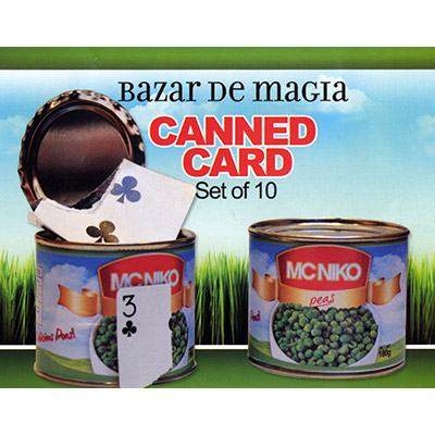 (image for) Canned Card (Blue) ( Set of 10 cans ) by Bazar de Magia - Trick - Click Image to Close
