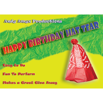 (image for) Happy Birthday Hat Tear by Andy Amyx - Trick - Click Image to Close