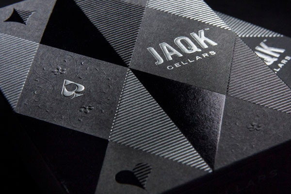(image for) JAQK Cellars Black Edition Playing Cards by theory11 - Click Image to Close