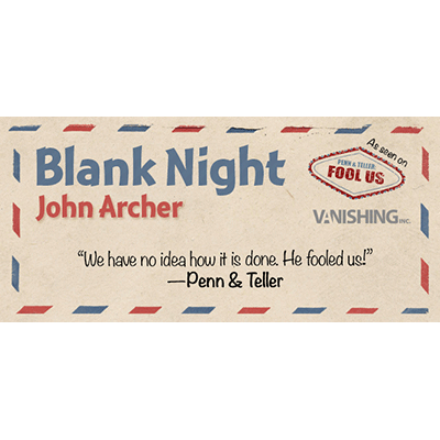 (image for) Blank Night (Blue) by John Archer - Trick - Click Image to Close