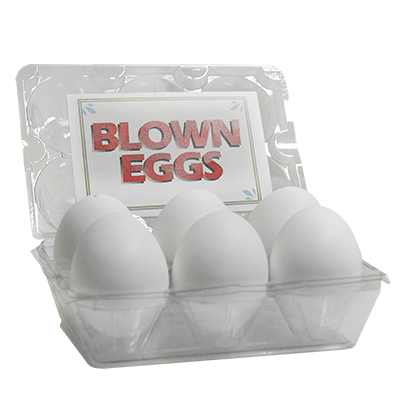 (image for) High Quality Blown Eggs(White / 6-pack)by The Great Gorgonzola - Trick - Click Image to Close