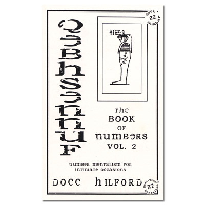 (image for) Book Of Numbers Volume Two (Qebhsennuf) by Docc Hilford - Trick - Click Image to Close