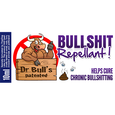 (image for) Dr Bull's Patented Bullshit Repellent by David Bonsall and PropDog - Trick - Click Image to Close