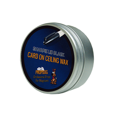 (image for) Card on Ceiling Wax 50g (Sharpie Lid Black) by David Bonsall and PropDog - Trick - Click Image to Close