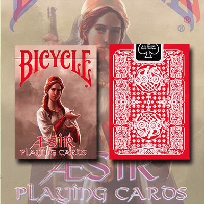 (image for) Bicycle AEsir Viking Gods Deck (Red) by US Playing Card Co. - Click Image to Close
