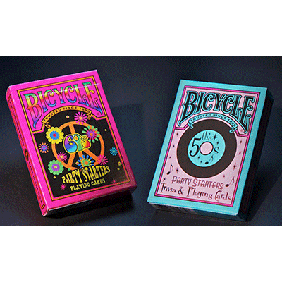(image for) Bicycle Decades Cards (50's and 60's)6 pack by US Playing Cards - Click Image to Close