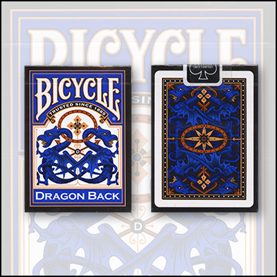 (image for) Bicycle Dragon Back Cards (Blue) by USPCC - Click Image to Close