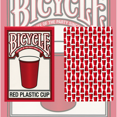 (image for) Bicycle Red Plastic Cup Deck by US Playing Card Co. - Click Image to Close